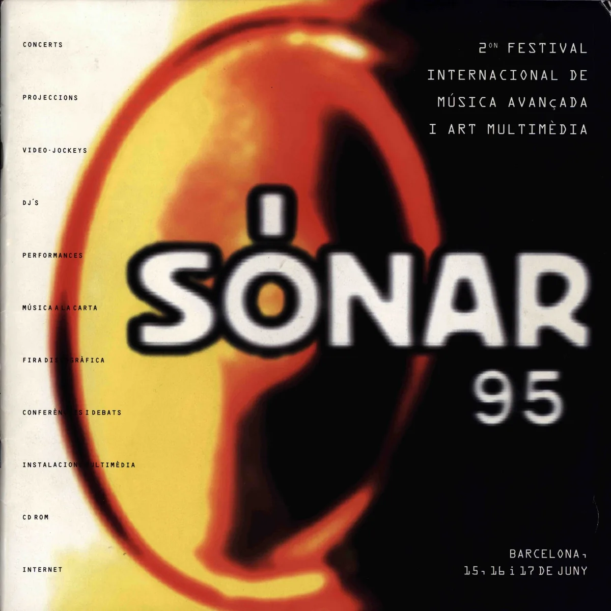 Portada del programa de la segunda edición del Sónar