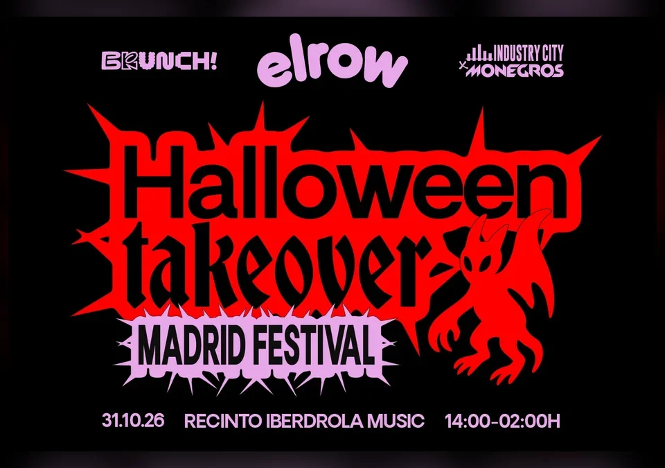 Cartel de Halloween Takeover Madrid Festival, 31 de octubre en el Recinto Iberdrola Music
