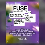 Cartel de FUSE en Hivernacle Barcelona, 21 de noviembre de 2026
