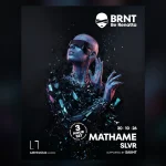 Cartel de BRNT Be Renatta con Mathame, SLVR y SAIINT en LAB theClub Madrid el 30 de octubre